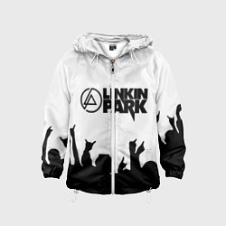 Ветровка с капюшоном детская LINKIN PARK, цвет: 3D-белый