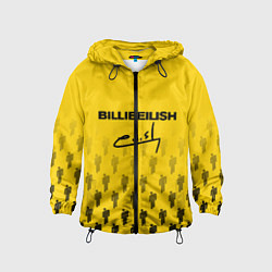 Ветровка с капюшоном детская Billie Eilish: Yellow Autograph, цвет: 3D-черный