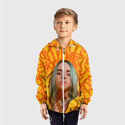 Ветровка с капюшоном детская Billie Eilish, цвет: 3D-белый — фото 2