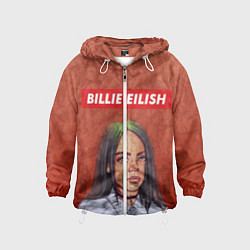 Ветровка с капюшоном детская Billie Eilish, цвет: 3D-белый