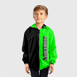 Ветровка с капюшоном детская Minecraft, цвет: 3D-черный — фото 2