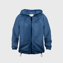 Ветровка с капюшоном детская 19-4052 Classic Blue, цвет: 3D-черный