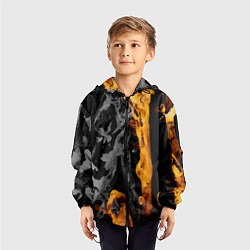 Ветровка с капюшоном детская Black Gold, цвет: 3D-черный — фото 2