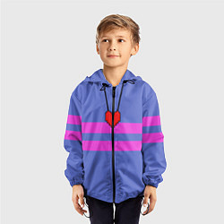 Ветровка с капюшоном детская UNDERTALE FRISK ФРИСК, цвет: 3D-черный — фото 2