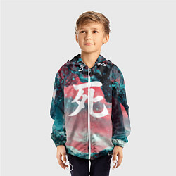 Ветровка с капюшоном детская Sekiro shadows die twice, цвет: 3D-белый — фото 2