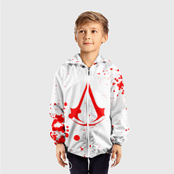 Ветровка с капюшоном детская Assassin’s Creed, цвет: 3D-белый — фото 2
