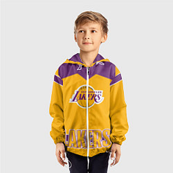 Ветровка с капюшоном детская Los Angeles Lakers, цвет: 3D-белый — фото 2