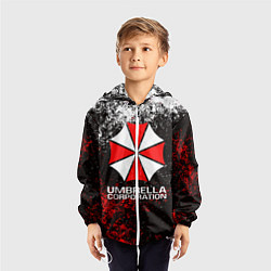 Ветровка с капюшоном детская UMBRELLA CORP, цвет: 3D-белый — фото 2