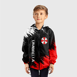 Ветровка с капюшоном детская UMBRELLA CORP, цвет: 3D-черный — фото 2