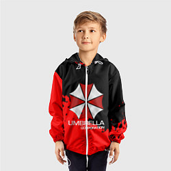 Ветровка с капюшоном детская UMBRELLA CORP, цвет: 3D-белый — фото 2