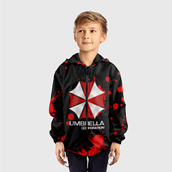 Ветровка с капюшоном детская UMBRELLA CORP, цвет: 3D-черный — фото 2