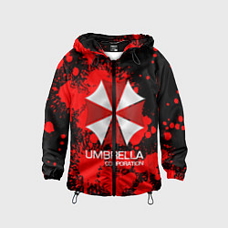 Ветровка с капюшоном детская UMBRELLA CORP, цвет: 3D-черный