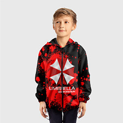 Ветровка с капюшоном детская UMBRELLA CORP, цвет: 3D-черный — фото 2