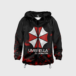 Ветровка с капюшоном детская UMBRELLA CORP, цвет: 3D-черный