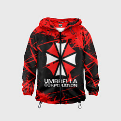 Ветровка с капюшоном детская UMBRELLA CORPORATION, цвет: 3D-черный