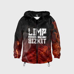 Ветровка с капюшоном детская LIMP BIZKIT, цвет: 3D-черный