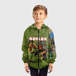 Ветровка с капюшоном детская ROBLOX, цвет: 3D-черный — фото 2
