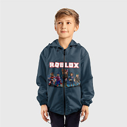 Ветровка с капюшоном детская ROBLOX, цвет: 3D-черный — фото 2