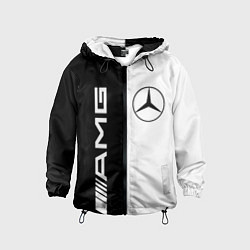 Ветровка с капюшоном детская MERCEDES AMG, цвет: 3D-черный