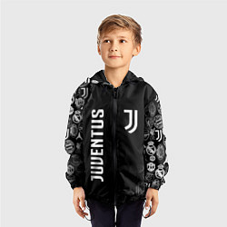 Ветровка с капюшоном детская JUVENTUS, цвет: 3D-черный — фото 2