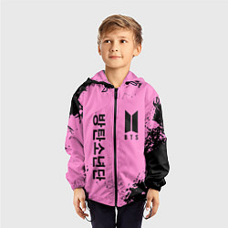 Ветровка с капюшоном детская BTS, цвет: 3D-черный — фото 2