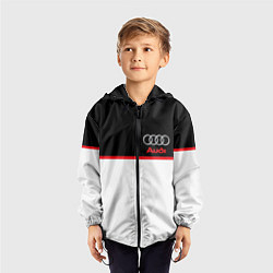 Ветровка с капюшоном детская AUDI SPORT, цвет: 3D-черный — фото 2