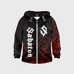 Ветровка с капюшоном детская SABATON, цвет: 3D-белый