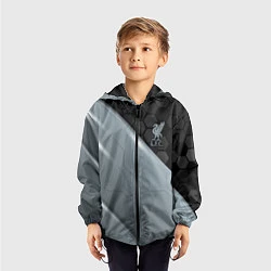 Ветровка с капюшоном детская Liverpool FC, цвет: 3D-черный — фото 2