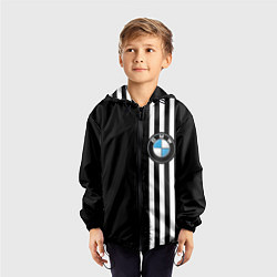 Ветровка с капюшоном детская BMW SPORT, цвет: 3D-черный — фото 2
