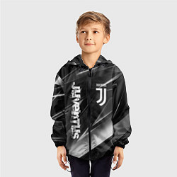 Ветровка с капюшоном детская JUVENTUS, цвет: 3D-черный — фото 2