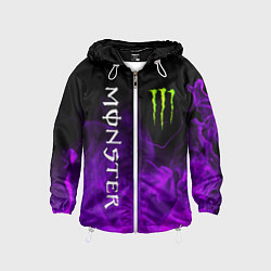 Ветровка с капюшоном детская MONSTER ENERGY, цвет: 3D-белый