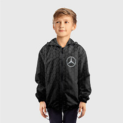 Ветровка с капюшоном детская MERCEDES-BENZ AMG, цвет: 3D-черный — фото 2