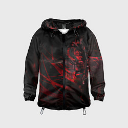 Ветровка с капюшоном детская DIGITAL 3D, цвет: 3D-черный