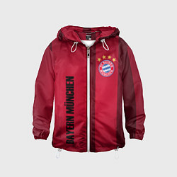 Ветровка с капюшоном детская BAYERN MUNCHEN, цвет: 3D-белый