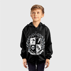 Ветровка с капюшоном детская Академия Амбрелла, цвет: 3D-черный — фото 2