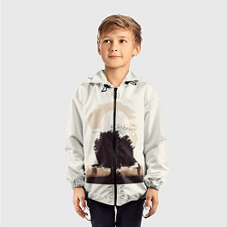 Ветровка с капюшоном детская Настоящий детектив, цвет: 3D-черный — фото 2