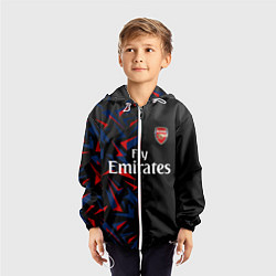 Ветровка с капюшоном детская ARSENAL UNIFORM 2020, цвет: 3D-белый — фото 2