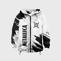 Ветровка с капюшоном детская METALLICA МЕТАЛЛИКА, цвет: 3D-черный