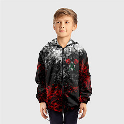 Ветровка с капюшоном детская PAYTON MOORMEIER, цвет: 3D-черный — фото 2