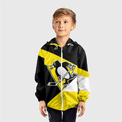Ветровка с капюшоном детская Pittsburgh Penguins Exclusive, цвет: 3D-белый — фото 2