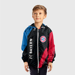 Ветровка с капюшоном детская FC BAYERN БАВАРИЯ, цвет: 3D-белый — фото 2