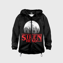 Ветровка с капюшоном детская Siren Head, цвет: 3D-черный