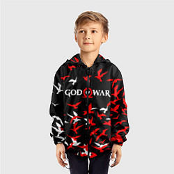 Ветровка с капюшоном детская GOD OF WAR, цвет: 3D-черный — фото 2