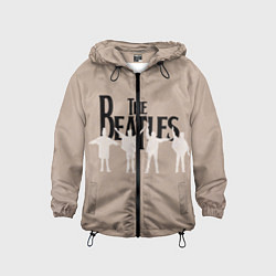 Ветровка с капюшоном детская The Beatles, цвет: 3D-черный