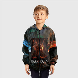 Ветровка с капюшоном детская DARKSOULS ТЕМНЫЕ ДУШИ, цвет: 3D-черный — фото 2