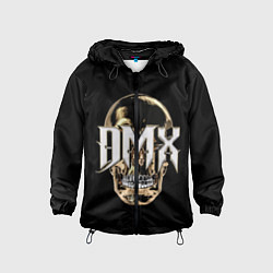 Ветровка с капюшоном детская DMX Skull, цвет: 3D-черный