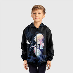 Ветровка с капюшоном детская Юрий Плисецкий, цвет: 3D-черный — фото 2