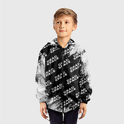 Ветровка с капюшоном детская Dead Space - Exposion Pattern, цвет: 3D-черный — фото 2