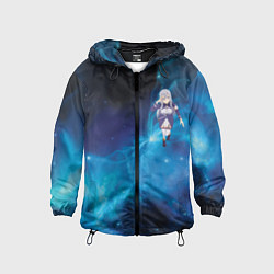 Ветровка с капюшоном детская Владилена Миризе 86, цвет: 3D-черный