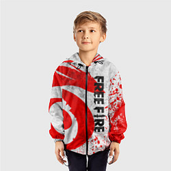 Ветровка с капюшоном детская GARENA FREE FIRE ЛОГО ИГРЫ, ДРАКОН, цвет: 3D-черный — фото 2